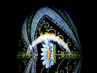 Blueberry Dream Pysanky Ukrainian Easter Egg by So Jeo : pysanky pysanka ukrainian easter egg batik art ukraine sojeo bluebells
